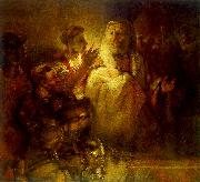 Peter Denouncing Christ Rembrandt